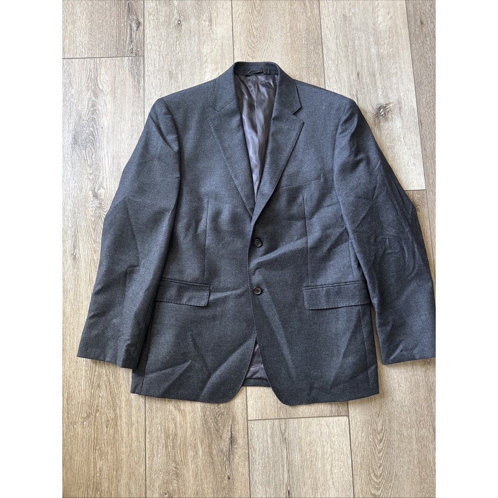 Lauren Ralph Lauren Slim Blazer Mens 40S Wool Charcoal Grey Sport Jacket #812